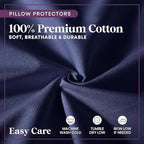 CirclesHome Wedge Pillow Cover 100% Cotton, Zippered Wedge Pillow Case Protector - Image 5