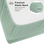 Yoofoss Baby Crib Sheets for Boys Girls, Fitted Crib Sheet 2 Pack for Standard - Image 3