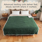Electric Heated Blanket Full Size 72"x84", Soft Flannel - Image 7