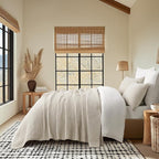 EVERGRACE Cross Stitch Pre-Washed Cotton Quilt Bedding Set Queen Size, - Image 5