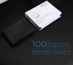 Royale Linen 400 Thread Count 100% American Grown Cotton Fitted Sheet Twin Size - Image 9