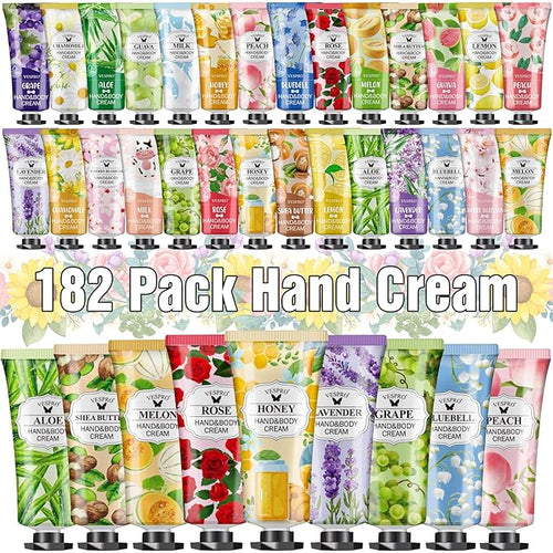 182 Pack Hand Cream Set, Mothers Day Gifts, Hand Lotion by VESPRO