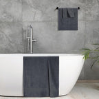 BOUTIQUO Ultra Soft 3 Pack Cotton Towel Set, Contains a Bath Towels 28x55 inch - Image 5