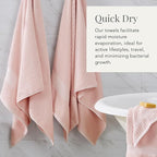 NY Loft 100% Cotton Hand Towel 6 Pack | Super Soft & Absorbent Quick-Dry Hand - Image 3