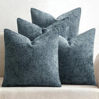 MIULEE Pack of 4 Couch Throw Pillow Covers 20x20 Inch Navy Blue Soft Decorative by MIULEE