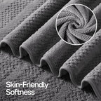 ecolook 4 Pack Microfiber Bath Towels, 31 x 63 inches Extra Large Bath Towel Set - Image 6