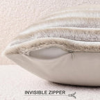 Pallene Faux Fur Plush Throw Pillow Covers 22x22 Set of 2, Luxury Soft Fluffy - Image 3
