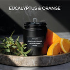 Craft & Kin Premium Orange & Eucalyptus Candle | Black Scented Candles - Image 2
