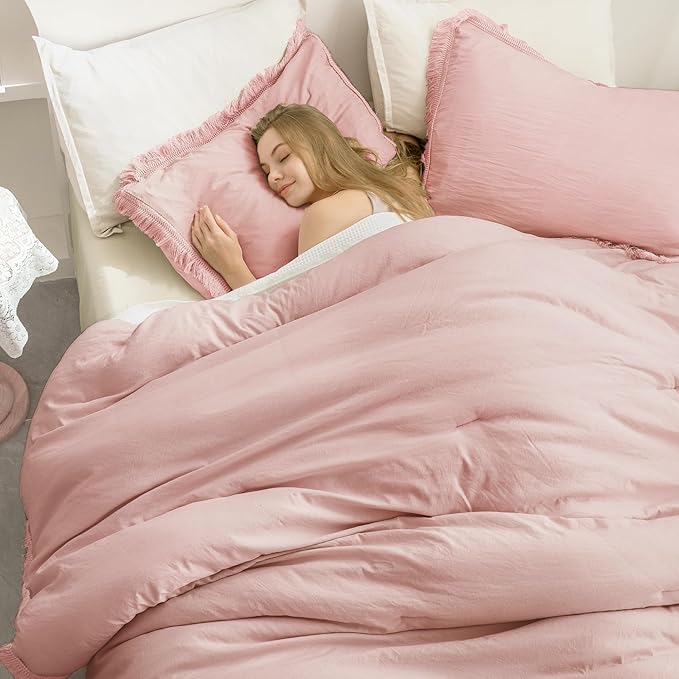 Andency Pink Comforter Set King Size - Image 4
