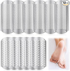Moxweyeni 12 Pack Silver Foot File Callus Remover Replacement Blades Metal File by Moxweyeni