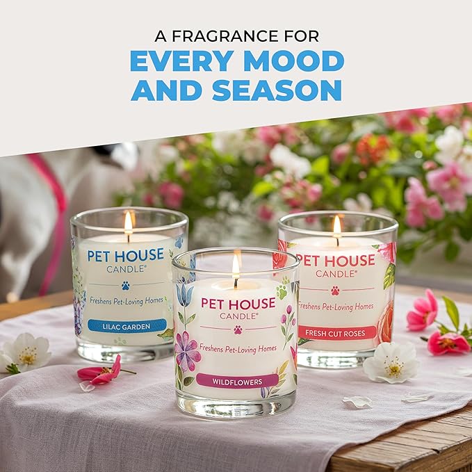 Pet House Candles, Plant-Based, Long Lasting, Clean Burning Scented Pet Odor - Image 5