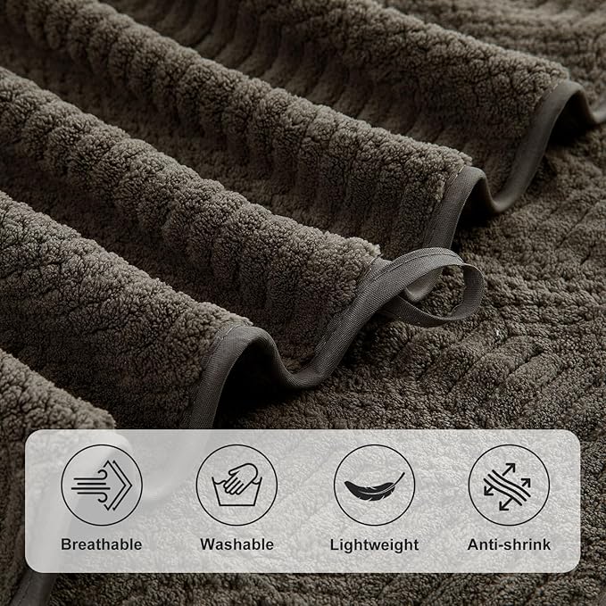 Ycosy 4 Pack Extra Large Microfiber Bath Towels Set, 35x70 inches, Less Lint - Image 9