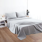 Cotton Twin Flat Sheet Only, 600 Thread Count 100% Egyptian Cotton Top Sheet - Image 5