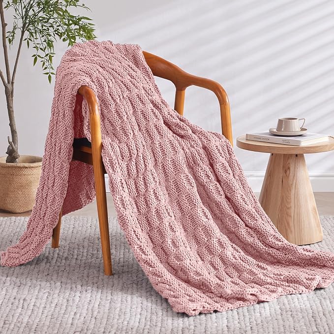 Knitted Weighted Blanket Adult, No Beads Heavy Blanket 60” x 80'' 15lbs - Image 2