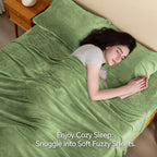 BEDELITE Flannel Sheets Queen Size Sage Green - Image 3