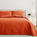 Exclusivo Mezcla King Size Quilt Bedding Set, Lightweight Burnt Orange Quilts by ExclusivoMezcla