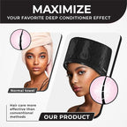 Hair Steamer for Natural Hair Home Use w/10-level Heats Up Quickly, Heat Cap - Image 3