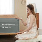 Sunflower Queen Fitted Sheet, 1-Piece Extra Deep Pocket Fitted Bottom Sheet 22" - Image 3