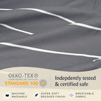 LuxClub 4 PC Cal King Size Sheet Set, Breathable Luxury Bed Sheets, Deep - Image 6