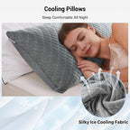 puredown King Size Pillows Set of 2, Shredded Memory Foam Pillows, Cooling - Image 6