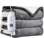 Electric Blanket Full Size 72"x84", Ultra-Soft Flannel Sherpa by Soypipo