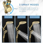 Dual Handheld Shower Head Combo, 2-in-1 Rain Shower Heads System 8 Inch - Image 5