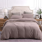 PURE ERA Jersey Knit Duvet Cover Set 100% T-Shirt Cotton Super Soft Comfy 3pc - Image 6