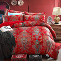 mixinni Long Staple Cotton Percale Paisley Duvet Cover by mixinni