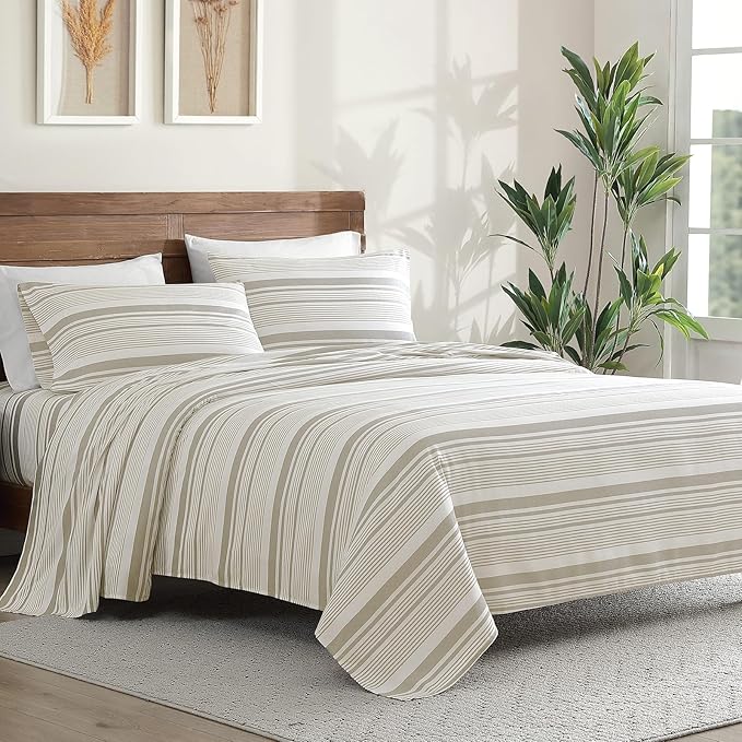 ClevaHome Classic Stripe Sheet Set - Image 2