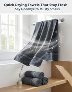 LANE LINEN 100% Cotton 4 Pack Bath Towels Set - Image 7