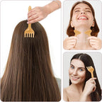 WY LIGHTING LEVEL 2Pcs Head Massager Manual Hair Scalp Massager Gua Sha Five - Image 6