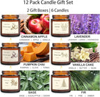 Scented Candles Gift Set for Home, 12 Pack Aromatherapy Soy Candles, 6 - Image 2