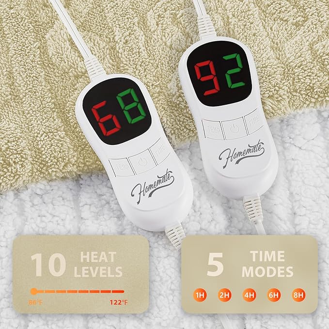 Homemate Electric Heated Blanket King - Image 4