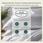 California Design Den 100% Organic Cotton Sheets Queen Size Bed Set - Image 2
