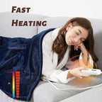 Tefici Electric Heated Blanket Twin, Super Cozy Soft 2-Layer Flannel 62" x 84" - Image 5