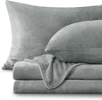 BEDELITE Flannel Sheets Full Size Grey by BEDELITE