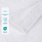 Superior Honeycomb 100% Cotton 500 GSM 12 Piece Bath Towel Set, 6 Washcloths - Image 3