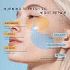 Under Eye Patches Kit: 120 Pcs Retinol & Golden Gel Eye Mask - Image 3