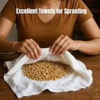 Flour Sack Towels | Tea Towel for Crafts| Kitchen Dish | Cotton Blank Towel for - Image 8