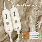 Tefici Electric Heated Blanket Queen Size, Dual Control Super Cozy Soft 2-Layer - Image 5