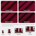 Joydeco Red 100% Blackout Curtains 72 Inch 2 Panels, Luxury Thermal Red Velvet - Image 8