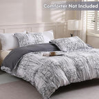 LONAVA Queen Botaincal 3 Pcs Duvet Cover Set, Breathable Soft Microfiber Deep - Image 2