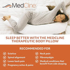 MedCline Therapeutic Full Length Body Pillow, Adjustable Shredded Memory Foam - Image 2