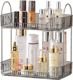 Akinbas 2 Tier Bathroom Organizer Countertop Makeup Perfume Tray Skincare by AKINBAS