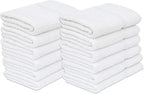 GOLD TEXTILES 48 White Economy Bath Towels Bulk Cotton Blend by GOLDTEXTILES