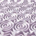 Mellow 2 Inch 5-Zone Memory Foam Mattress Topper, Soothing Lavender Infusion - Image 3
