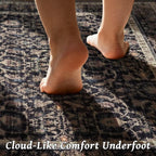 Washable 5x7 Area Rugs for Living Room, Boho Non-Slip Vintage Distress Rugs for - Image 4