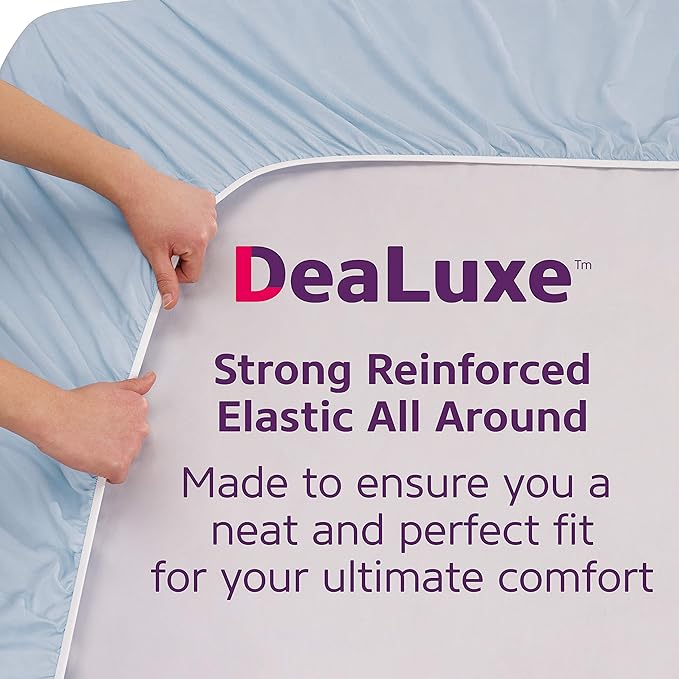 DeaLuxe Deep Pocket Full Fitted Sheet - Image 4