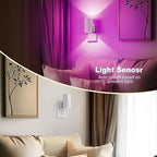 JandCase Color Night Light, LED Night Lights Plug into Wall, Color Changing - Image 3