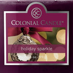 Colonial Candle Holiday Sparkle Scented Jar Candle, 2 Wick, 3.5 oz, Mottled Wax - Image 6